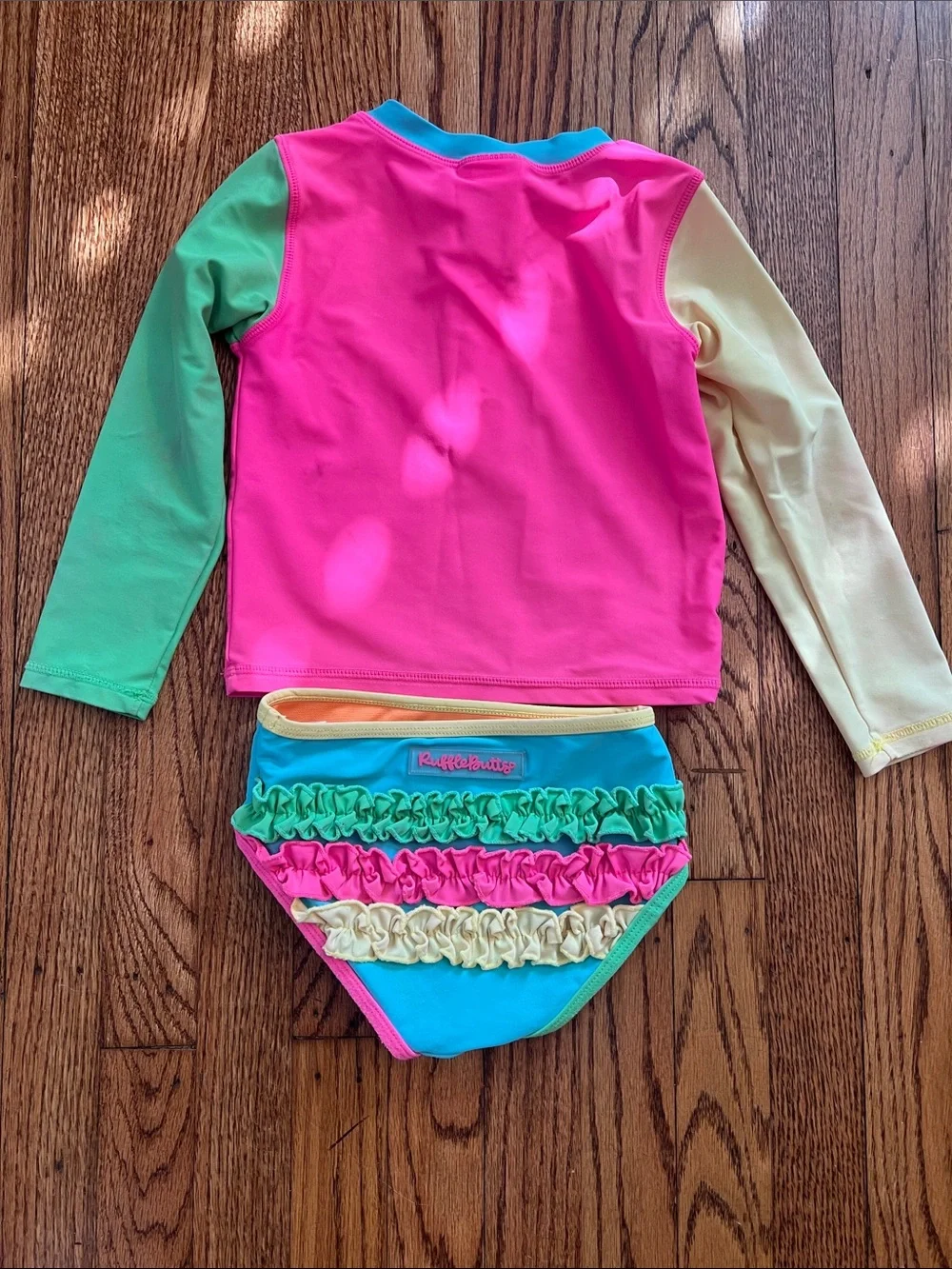 Ruffle Butts Toddler Girls Swim Suit Bundle, 3T